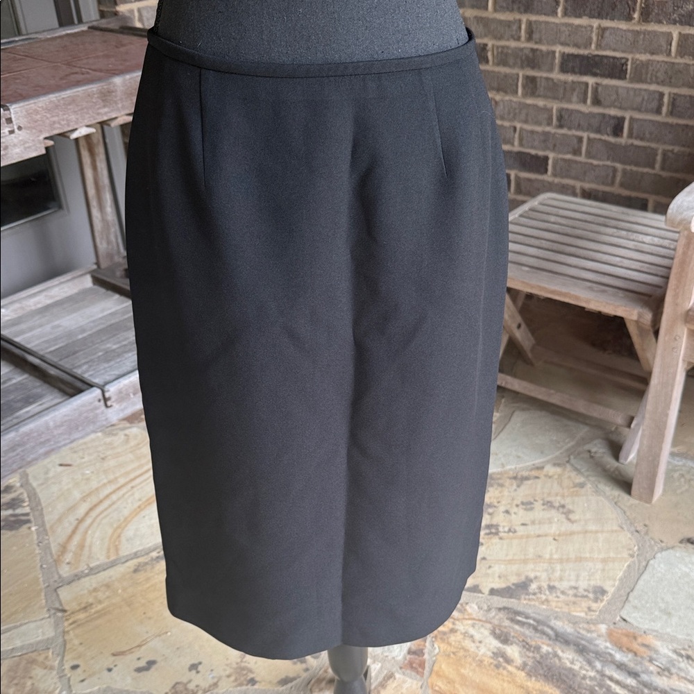 Kasper Elegant Black Pencil Skirt
